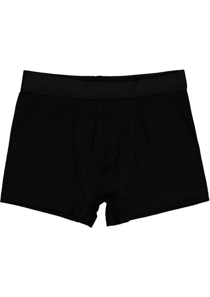 Gri-Siyah 2-12 Yaş Erkek Çocuk 2'li Boxer - Standart 4-5 Yaş