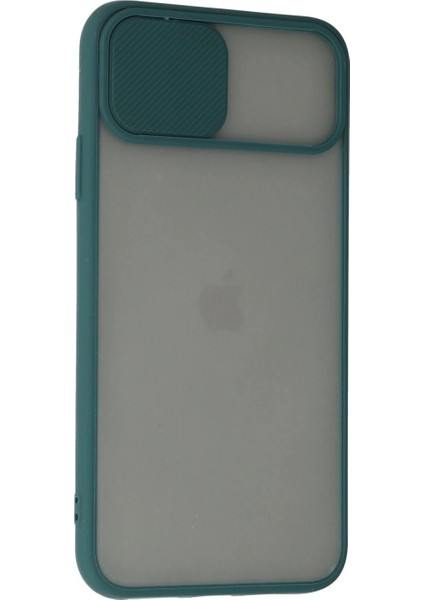 iPhone 11 Pro Kılıf Palm Buzlu Kamera Sürgülü Silikon - Yeşil modelleri