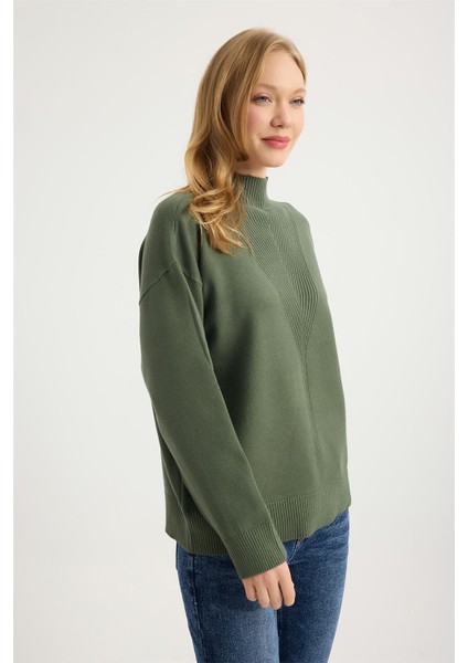 Yivli Dokuma Dik Yaka Triko modelleri