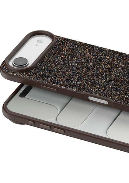 OMR02 Apple iPhone 17 Air Bright Simli Kapak - Gold fiyatları