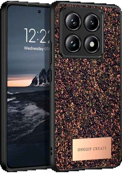 OMR02 Xiaomi Mi 14T Pro Bright Simli Kapak - Derin Mor