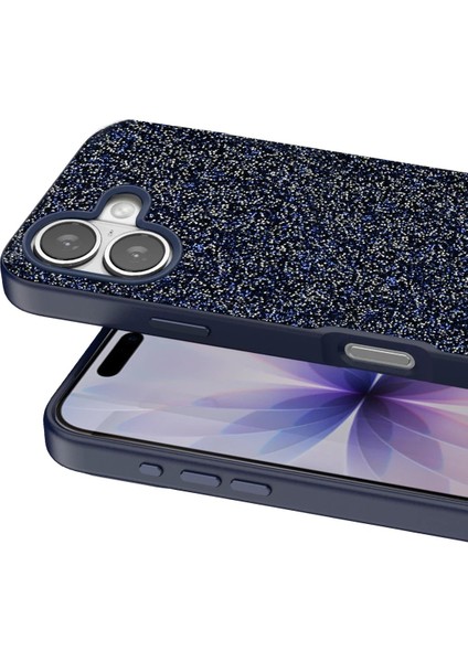 OMR02 Apple iPhone 17 Bright Simli Kapak - Mavi fiyatları