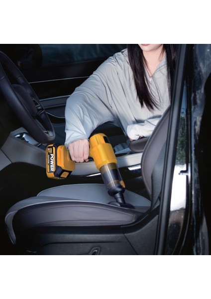 25000MAH Çift Bataryalı 20000PA Ultra Çekim Güçlü Çantalı Yedek Filtreli Araç Temizleme Süpürgesi fırsatları