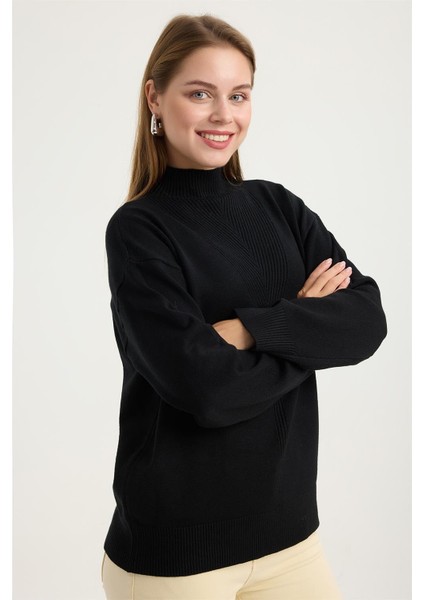 Yivli Dokuma Dik Yaka Triko modelleri