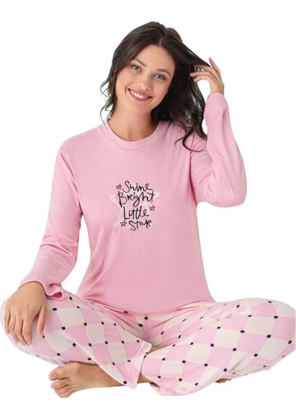 Pijahome Kadın Kışlık Termal Uzun Kollu Pijama Takımı