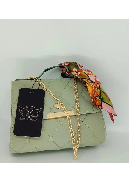 Kadın Fularlı Şık Çanta 15X19CM