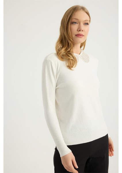 Boncuklu Yakalık Triko modelleri