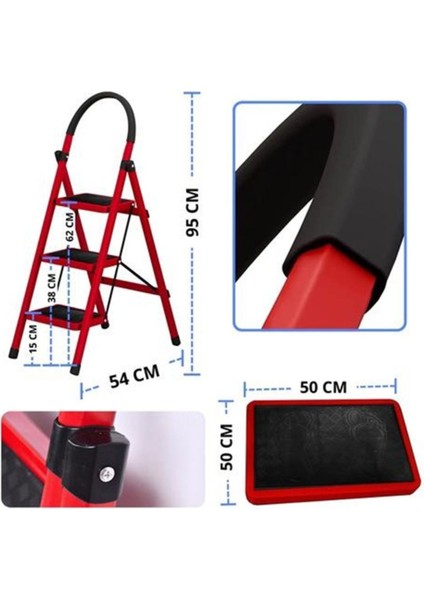 PATİKA 3'LÜ EV TİPİ MERDİVEN