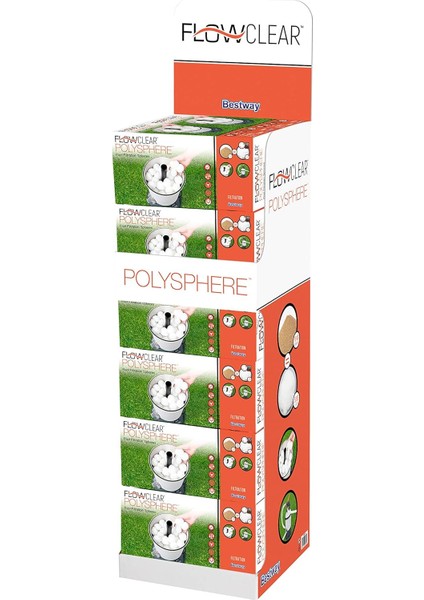 Flowclear Polysphere Ekran, Kum Filtresi Pompaları Için 6 kg Filtre Topları