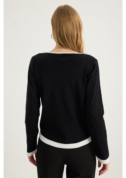 Renkli Damla Taşlı Triko indirimleri