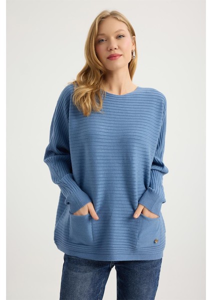 Fitilli Şerit Dokuma Triko