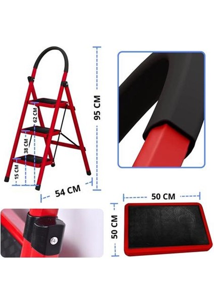 PATİKA 3'LÜ EV TİPİ MERDİVEN