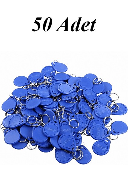 (50 Adet)125 Khz Proximity Anahtarlık, Göstergeç Anahtarlık, Manyetik Anahtarlık