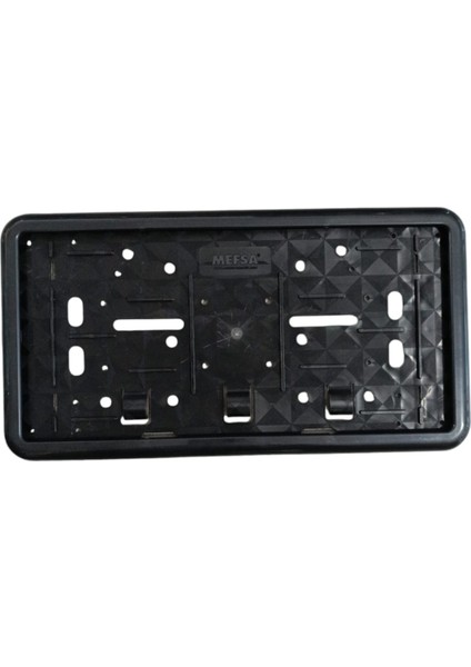 Çerçeveli Dikdörtgen Plakalık Plaka Altlığı Siyah 32X17CM 1 Adet