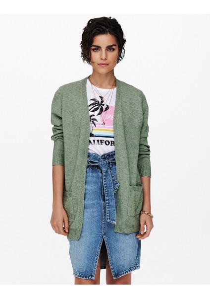 Bayan Uzun Örgü Hırka 15174274