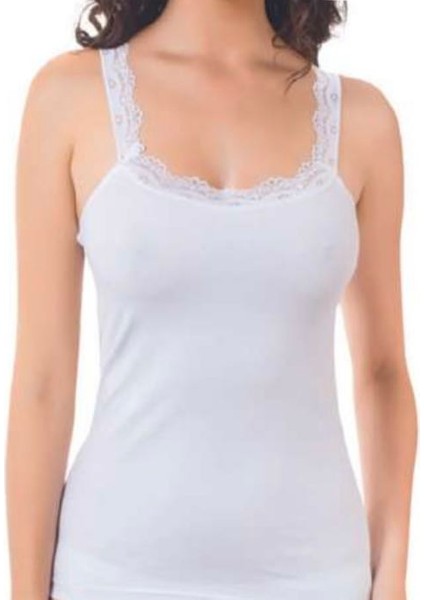 Kadın Lycralı Dantel Askılı Atlet