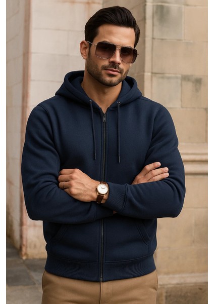 Erkek Kışlık Cepli Lacivert Oversize Sweatshirt fiyatları