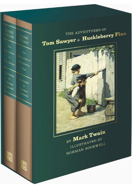 Tom Sawyer & Huckleberry Finn Norman Rockwell Collector’s Edition Set