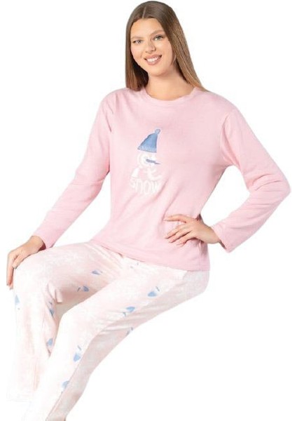 Pijahome Kadın Kışlık Termal Uzun Kollu Pijama Takımı