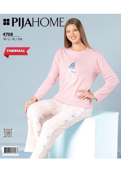 Pijahome Kadın Kışlık Termal Uzun Kollu Pijama Takımı fiyatları