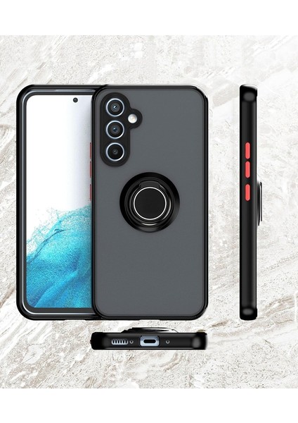 Samsung Galaxy A17 Kılıf Montreal Yüzüklü Standlı Arkası Buğulu + Ekran Koruyucu fiyatları