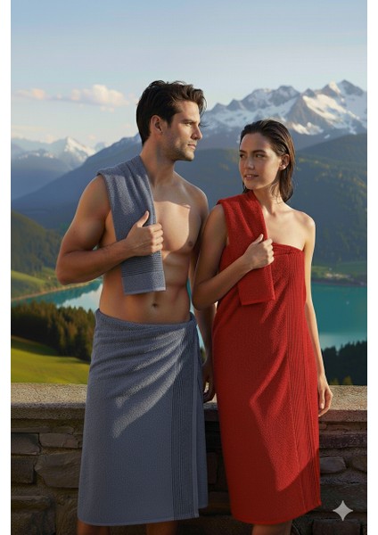 50X90 70X140 cm Amore Bath 4'lü Banyo Havlu Takımı, Plaj Havlusu, Hamam Takımı, Çeyizlik Havlu, Spa