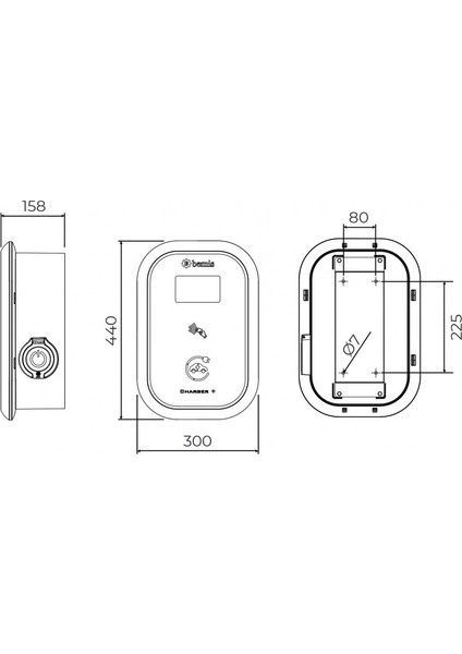 Ekranlı Pano Prizli Full Ticari Model 3 Charger Pro BEV-3516-4304 modelleri