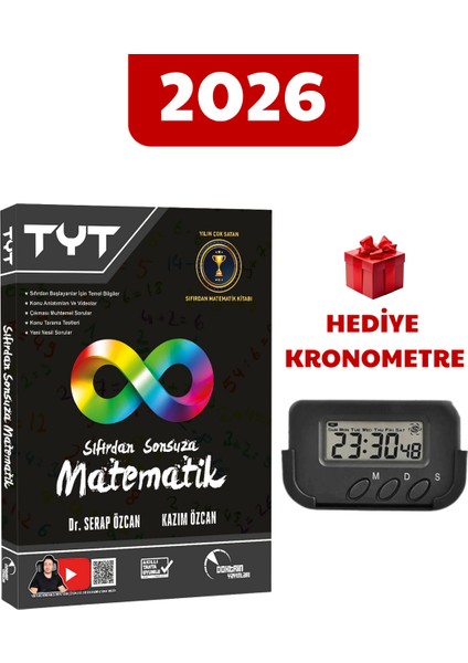 2026 Sıfırdan Sonsuza Matematik Tyt Konu Özetli Soru Bankası - Kronometre Hediyeli