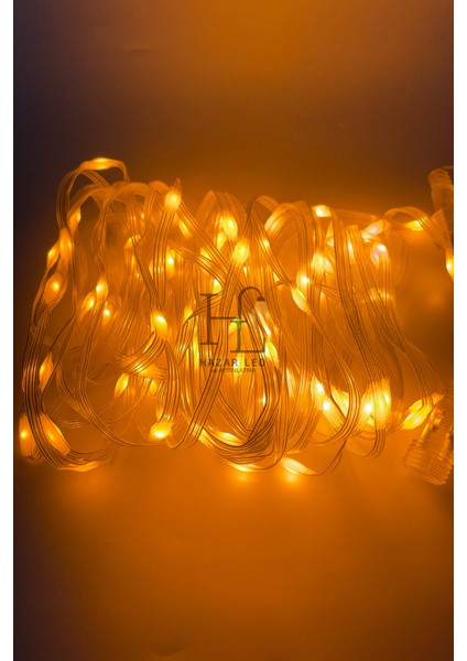 10 Metre Sarı (Amber) Peri LED Işık IP64 Dış Mekan Jack Eklemeli Dekoratif LED Işık Yılbaşı Süsü modelleri