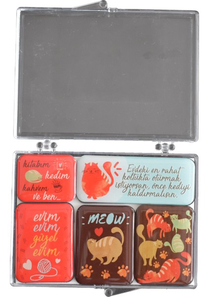 Kitabım Kahvem Buzdolabı Magneti