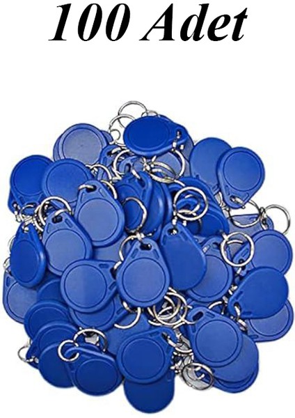 (100 Adet)13.56 Khz Mifare Anahtarlık, Göstergeç Anahtarlık, Manyetik Anahtarlık 100 Adet