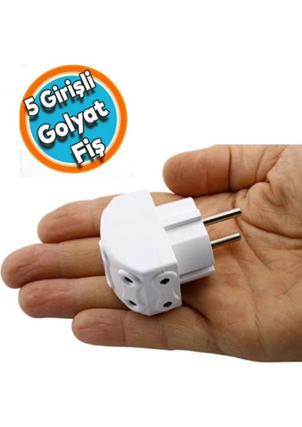5'li Girişili Elektrik Prizi Çoklu Grup Priz Çoğaltıcı Beşli Fiş fiyatları