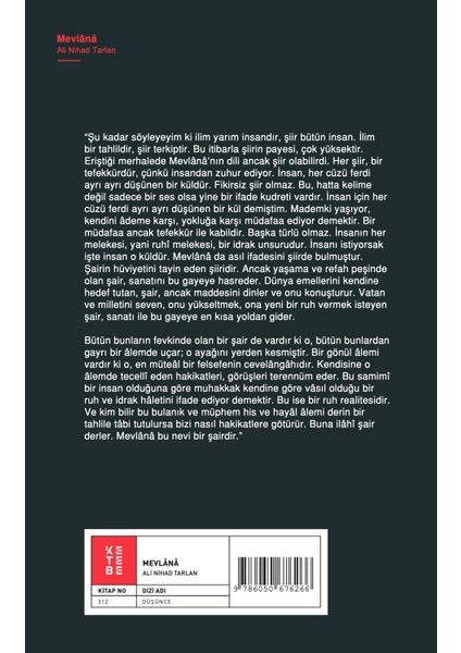 Mevlânâ - Ali Nihad Tarlan fiyatları