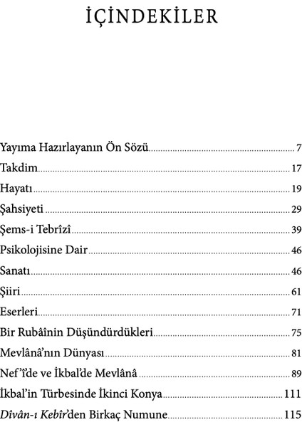 Mevlânâ - Ali Nihad Tarlan modelleri