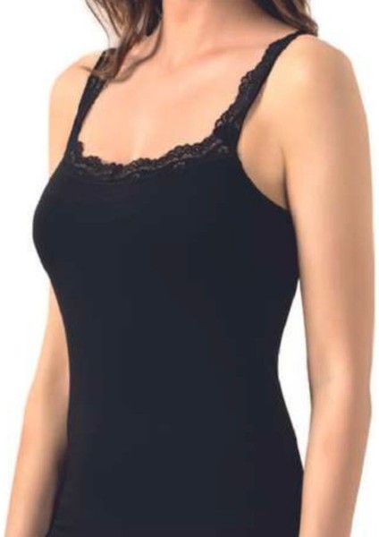 Kadın Lycralı Dantel Askılı Atlet