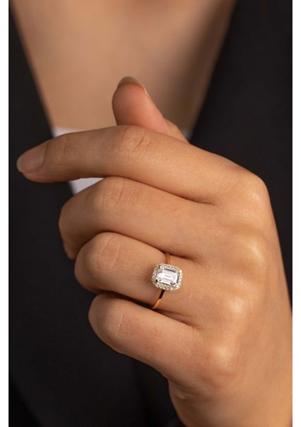 14 Ayar Altın Baget Yüzük