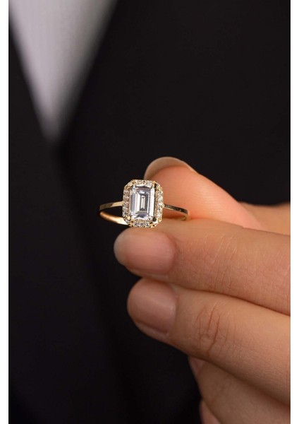 14 Ayar Altın Baget Yüzük modelleri