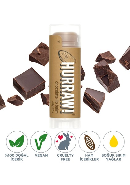 Çikolata Dudak Balmı Nemlendirici Etki 4.8 gr Kuru Dudaklar İçin
