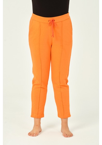 Kadın Beyaz Üç Iplik Pileli Büyük Beden Eşofman Altı modelleri