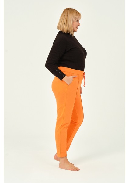 Kadın Beyaz Üç Iplik Pileli Büyük Beden Eşofman Altı indirimleri