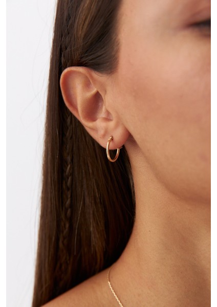 14 Ayar Altın Klasik Halka Küpe fiyatları