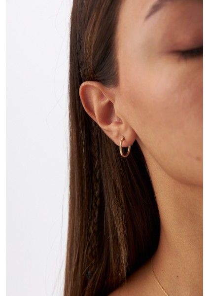 14 Ayar Altın Klasik Halka Küpe indirimleri