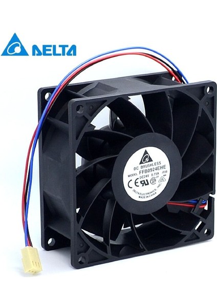 FFB0924EHE-R00 ,92X38MM 24VDC 110-CFM 3-Kablo Fan