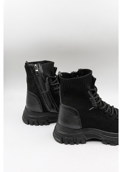 Kışlık Triko Kadın Bot GJ310-22SY - Siyah - 36 fiyatları