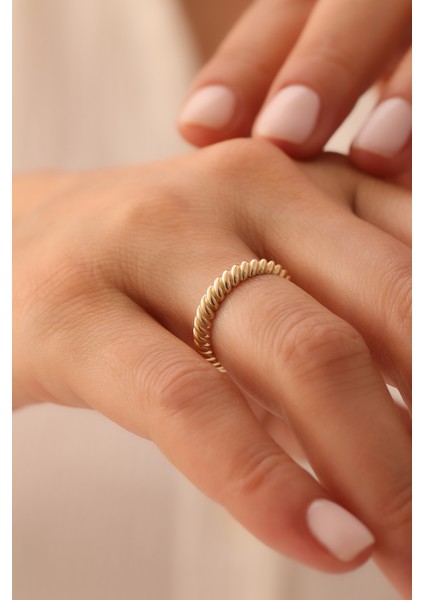 14 Ayar Altın Midye Yüzük modelleri