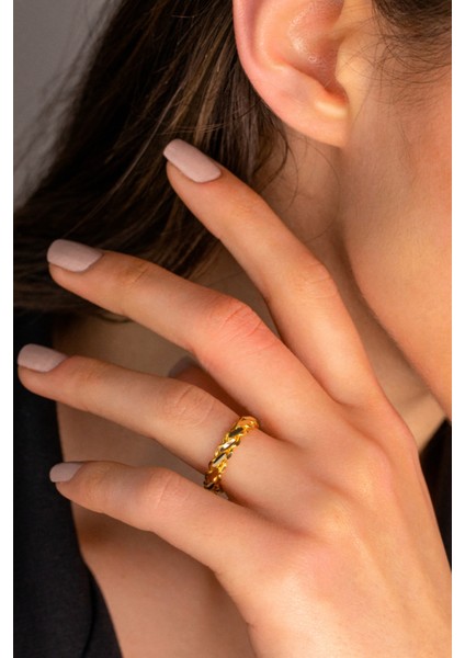 14 Ayar Altın Burma Yüzük