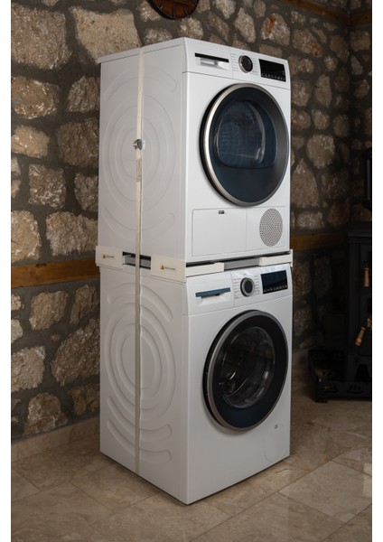 Çamaşır Makinesi Kurutma Makinesi İstifleme Aparatı-Kiti Bosch Siemens Beko Tüm Markalar İçin Ayarlanabilir fiyatları