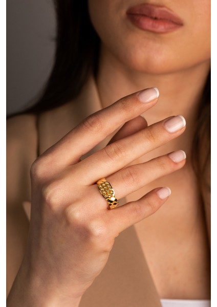 14 Ayar Altın Dorika Toplu Gurmet Yüzük