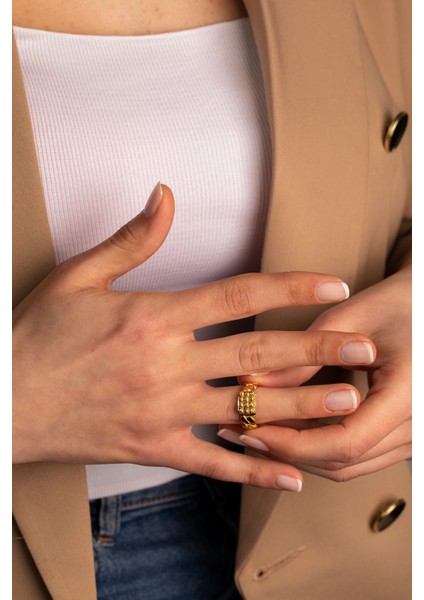 14 Ayar Altın Dorika Toplu Gurmet Yüzük modelleri