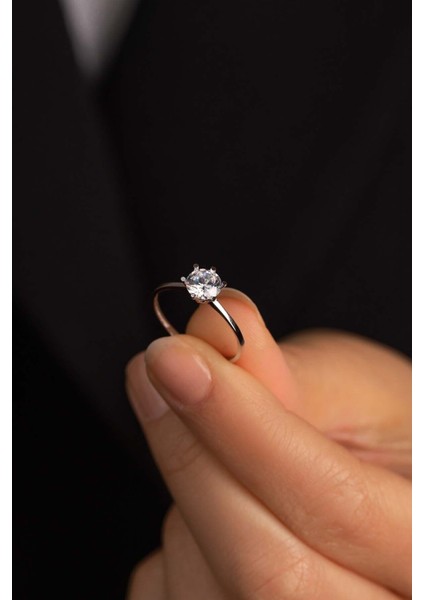 14 Ayar Altın Altıgen Tektaş Yüzük fırsatları